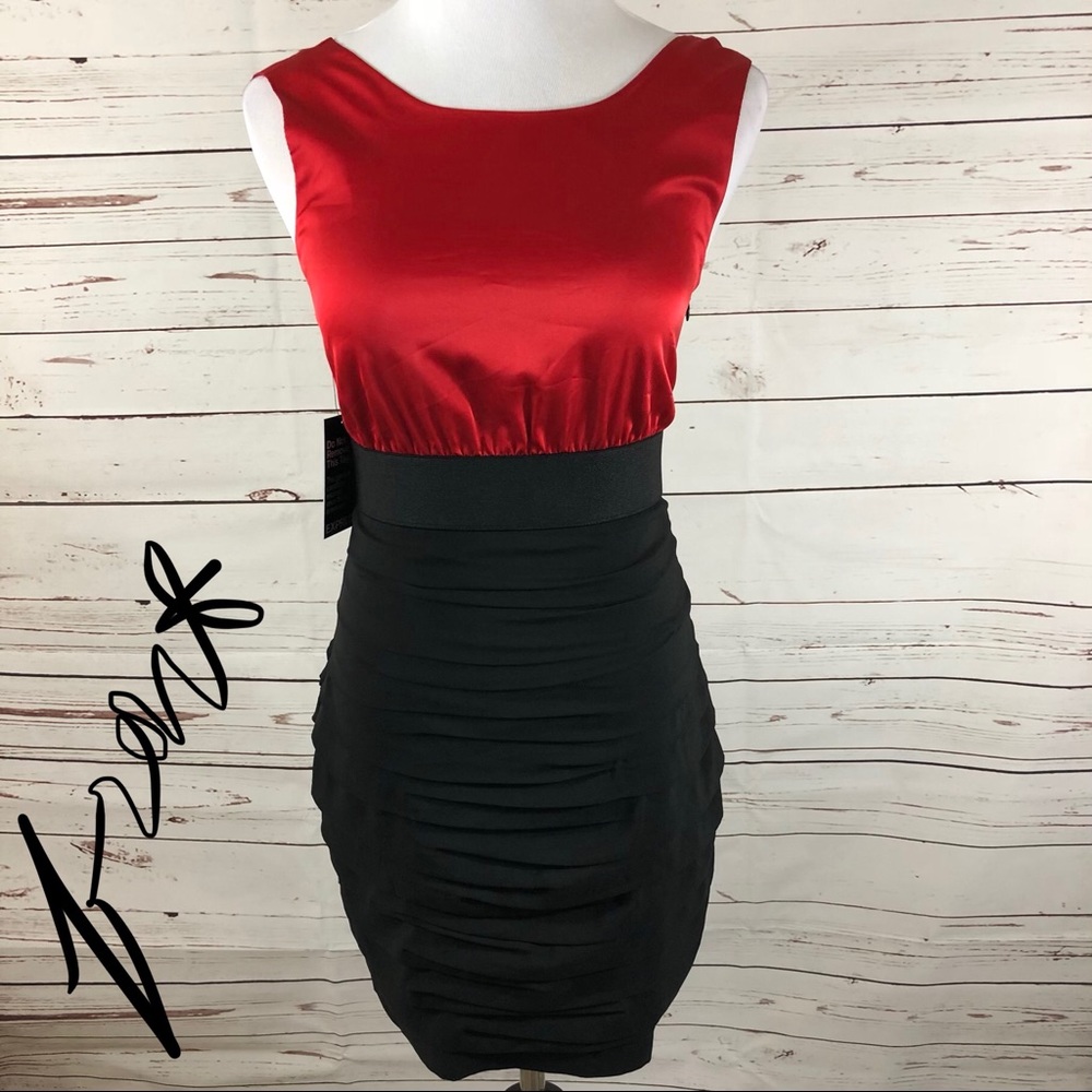 NWT holiday Red/Black Express Dress